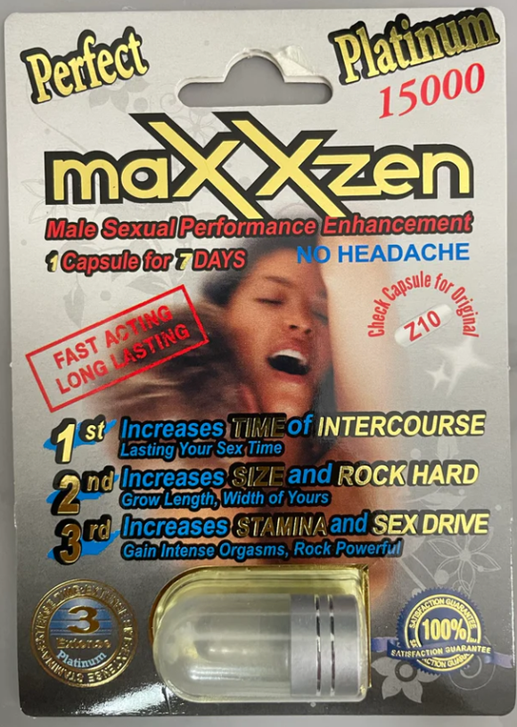MaxxZen Platinum 15000 (Z10) -  Strongest & Fastest Working Male Sexual Performance Enhancement